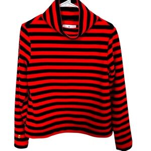 Dudley Stephens size medium navy and red pullover fleece excellent condition